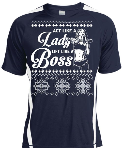 Active Like A Lady Lift Like A Boss T Shirt, This Girl Loves Christmas T Shirt, Cool Shirt