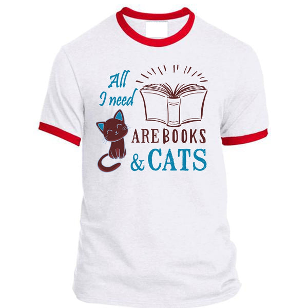 All I Need Are Books And Cats T Shirt, Favorite T Shirt, Relax T Shirt