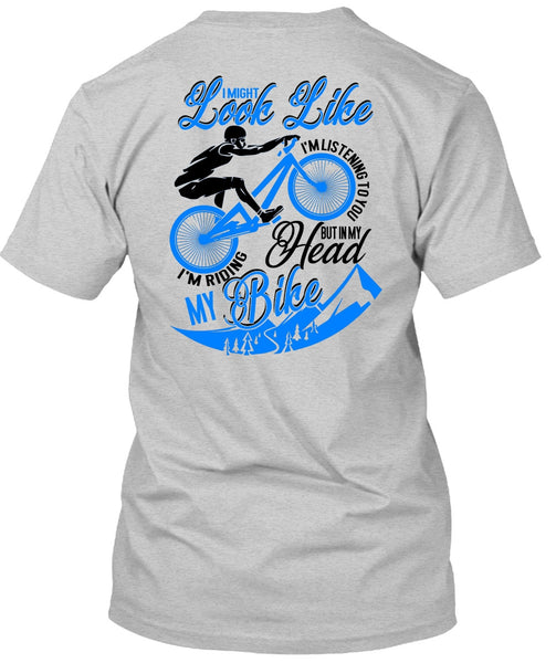 I'm Riding My Bike T Shirt, I Love Biker T Shirt