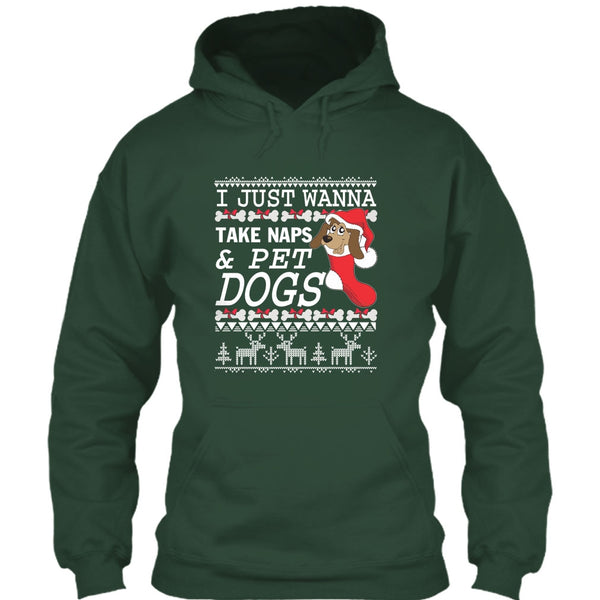 I Just Wanna Take Naps T Shirt, Take Nap & Pet Dogs T Shirt