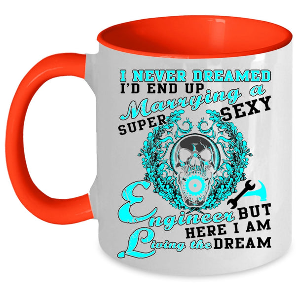 Cute Love Coffee Mug, I'd End Up Marrying An Engineer Accent Mug