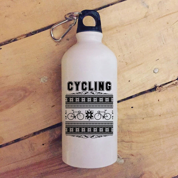 Cycling 20 oz Stainless Steel Bottle,I Love Christmas  Outdoor Sports Water Bottle