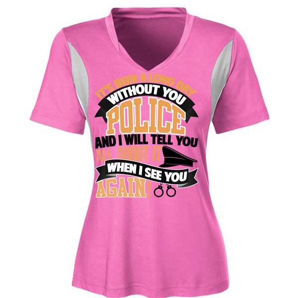 Long Day Without You Police T Shirt, I Love Police T Shirt, Awesome T-Shirts