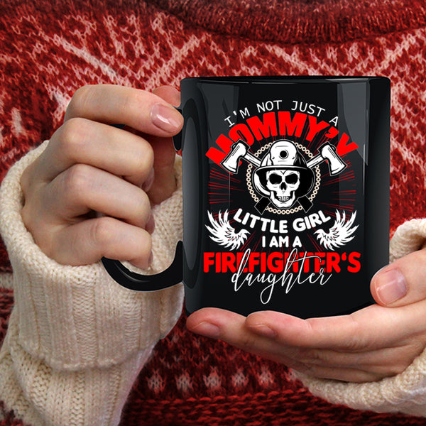 I Am A Firefighter's Daughter Coffee Mug, Mom And Daughter Coffee Cup