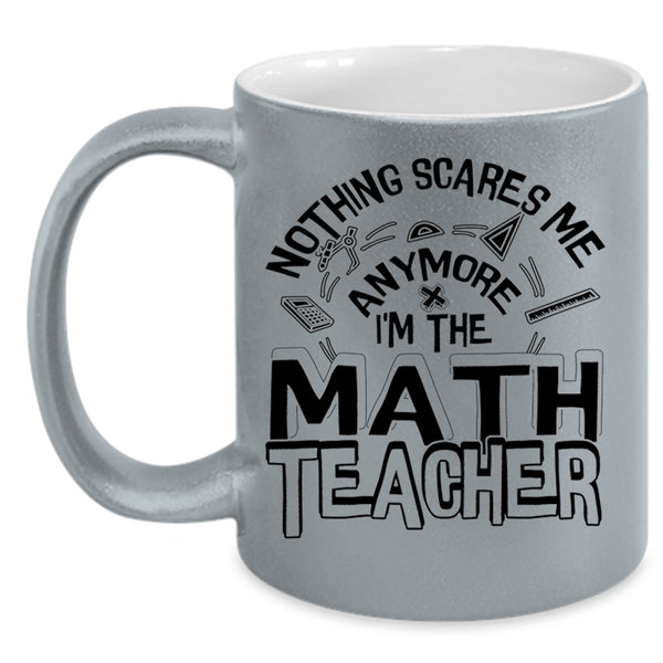 Cute Math Teacher Coffee Mug, I'm The Math Teacher Accent Mug