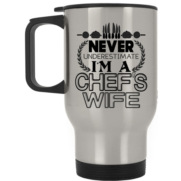 Cool Just Married Travel Mug, I'm A Chef's Wife Mug