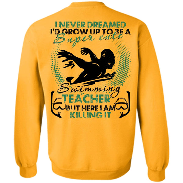 I Love Swimming T Shirt, Cute Swimming Teacher Sweatshirt