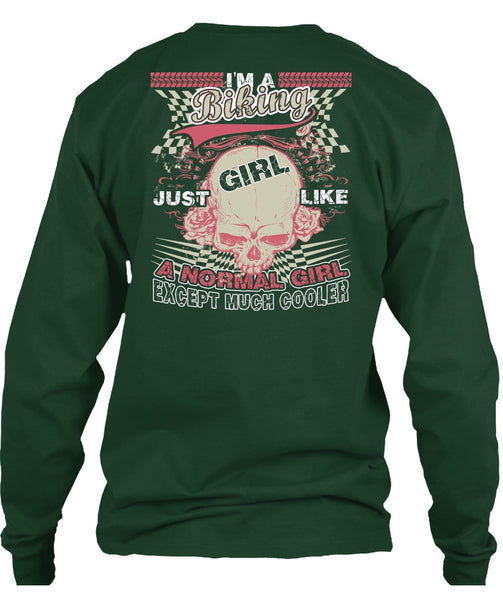 I'm A Biking T Shirt, Just Girl Like A Normal Girl T Shirt