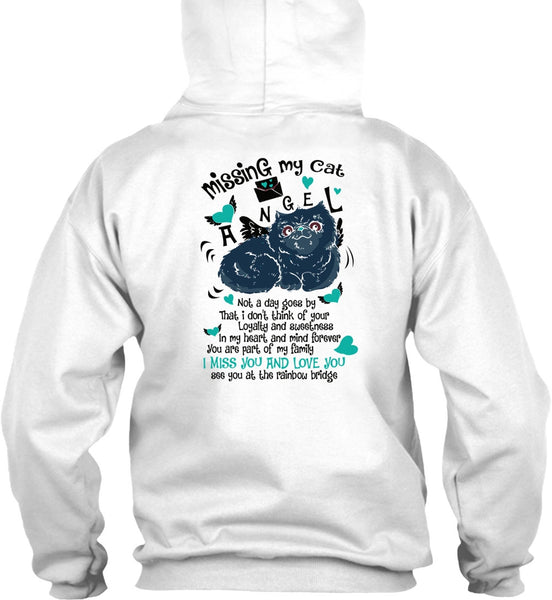 Missing My Cat Angel T Shirt, I Love My Cat T Shirt