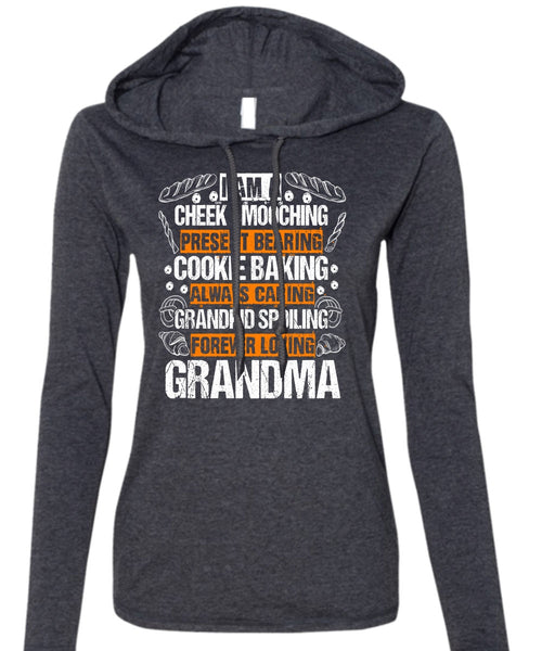 Forever Loving Grandma T Shirt, Cookie Baking T Shirt (Anvil Ladies Ringspun Hooded)