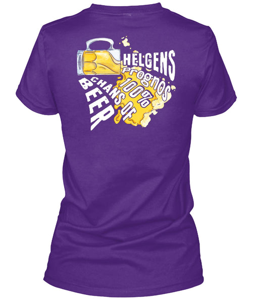 Helgens Prognos 100% Chans Of Beer T Shirt, My Favorite T Shirt