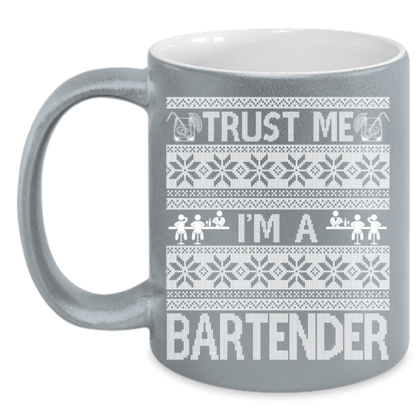 Trust Me I'm A Bartender Coffee Mug, Cute Bartender Coffee Cup