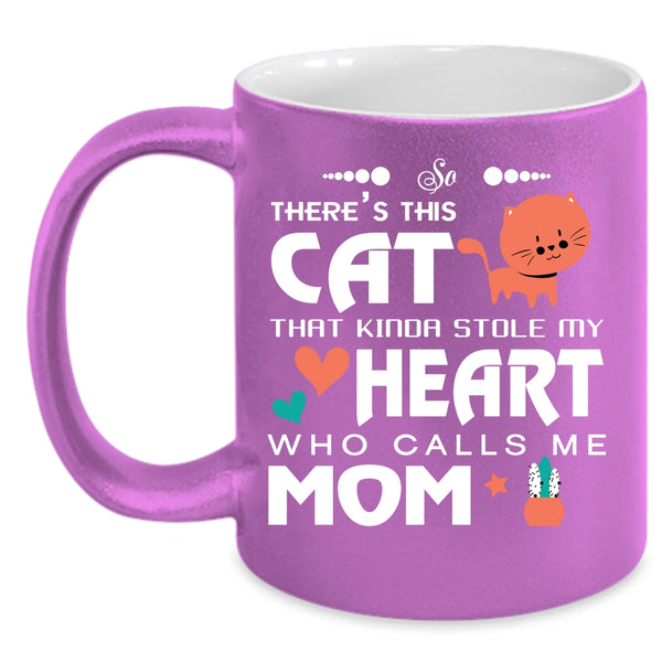 This Cat Kinda Stole My Heart Coffee Mug, Call Me Mom Coffee Cup
