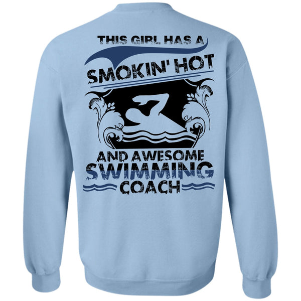 I Love Swimming T Shirt, Awesome Swimming Coach Sweatshirt