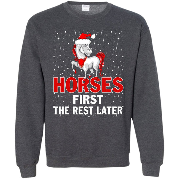 Coolest Equestrian T Shirt, Equestrian Merry Christmas Sweatshirt