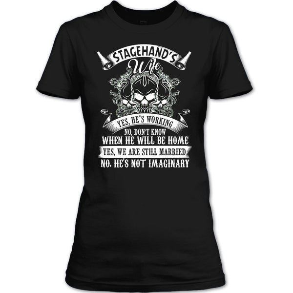 Stagehand's Wife T Shirt, I Love My Stagehand T Shirt