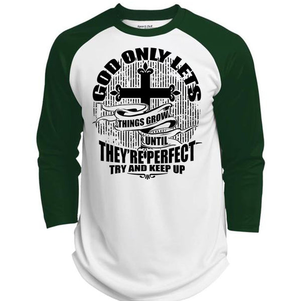 God Only Lets Things Grow T Shirt, I Love Jesus T Shirt, Awesome T-Shirts  (Polyester Game Baseball Jersey)