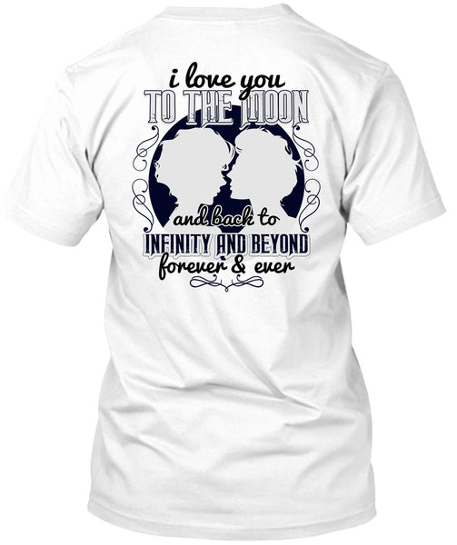 A black t-shirt with the shopify logo