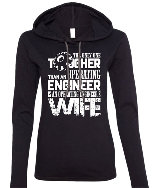 Operating Engineer's Wife T Shirt, I Love My Wife T Shirt (Anvil Ladies Ringspun Hooded)