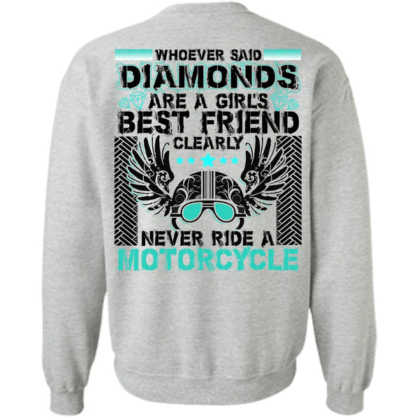I Love Biker T Shirt, Never Ride A Motorcycle Sweatshirt
