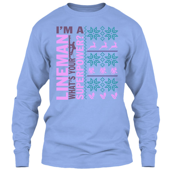 I'm A Lineman T Shirt, Lineman Merry Christmas T Shirt