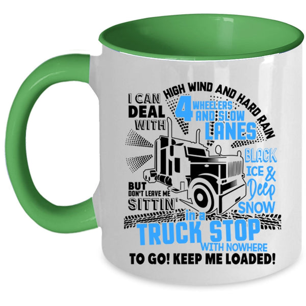 Cool Gift For Trucker Coffee Mug, Funny Truck Driver Accent Mug
