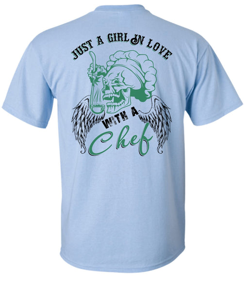 Just A Girl In Love With A Chef T Shirt, I Love Cooking T Shirt
