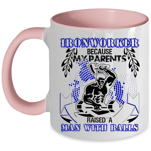 Cool Gift For Ironworkers Coffee Mug, Ironworker Accent Mug