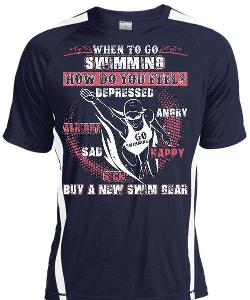 When To Go Swimming T Shirt, New Swim Gear T Shirt, Cool Shirt