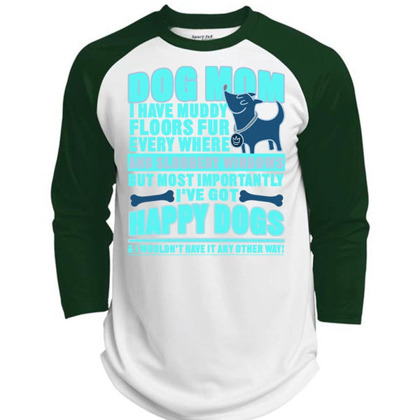 Dog Mom T Shirt, I've Got Happy Dogs T Shirt, Awesome T-Shirts  (Polyester Game Baseball Jersey)