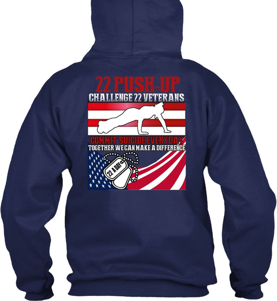 Challenge 22 Veterans Commit T Shirt, Being A Veteran T Shirt