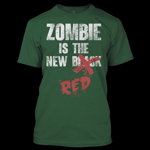 A black t-shirt with the shopify logo