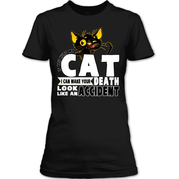 If You Hurt My Cat T Shirt, Coolest Cat Lover T Shirt