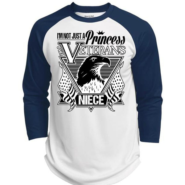 I'm Not Just A Princess Veterans Niece T Shirt, I Love Veteran T Shirt, Awesome T-Shirts  (Polyester Game Baseball Jersey)