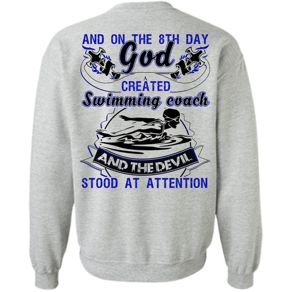 I Love Swimming T Shirt, God Created Swimming Coach Sweatshirt