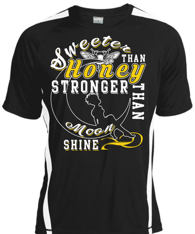 A black t-shirt with the shopify logo