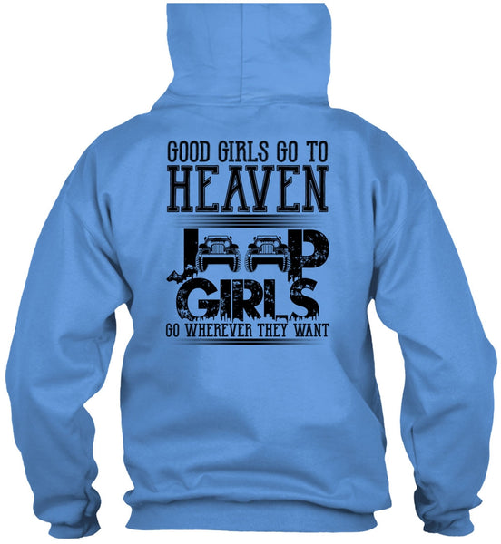 Good Girls Go To Heaven Jeep Girls T Shirt, I Love Jeep T Shirt