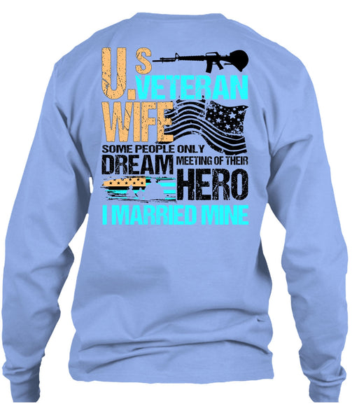 US Veteran Wife T Shirt, I Love Veteran T Shirt