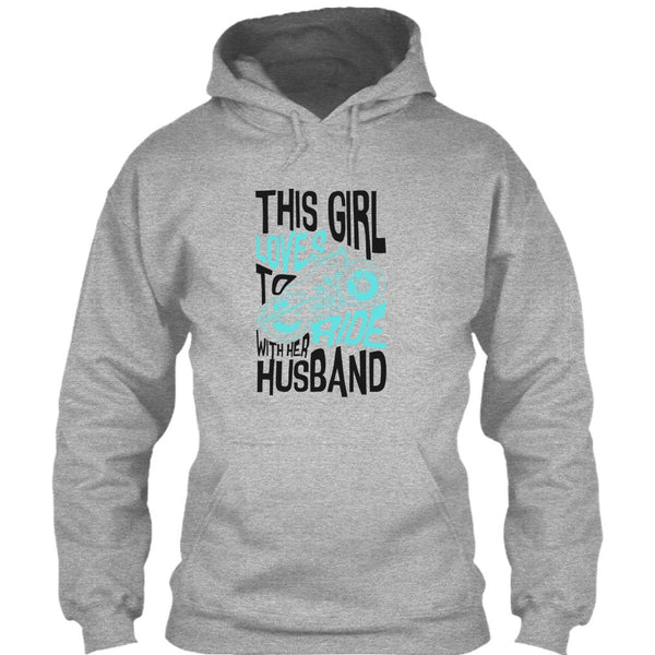 This Girl Loves To Ride With Her Husaband T Shirt, Rider Partners T Shirt