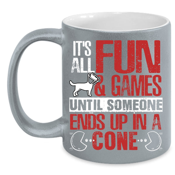 It's All Fun And Games Coffee Mug, Funny Gaming Coffee Cup