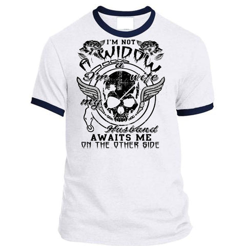 A black t-shirt with the shopify logo
