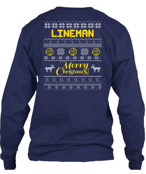 Lineman Merry Christmas T Shirt, Being A Lineman T Shirt