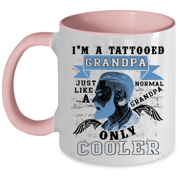 Cool Grandpa Coffee Mug, I'm A Tattooed Grandpa Accent Mug
