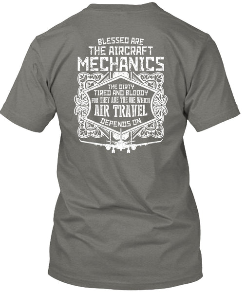Blessed Are The Aircraft Mechanics T Shirt, Air Travel T Shirt