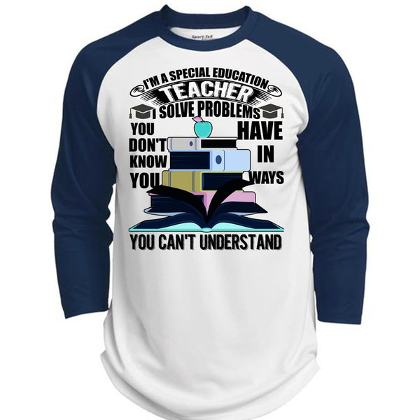 I'm A Special Education Teacher T Shirt, I Love Teaching T Shirt, Awesome T-Shirts  (Polyester Game Baseball Jersey)