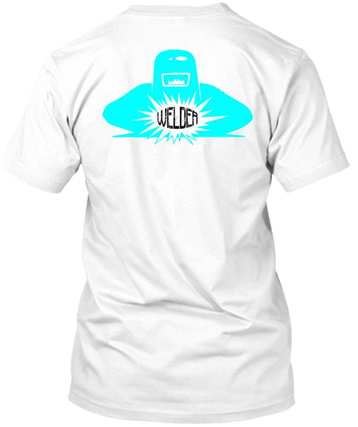 A black t-shirt with the shopify logo