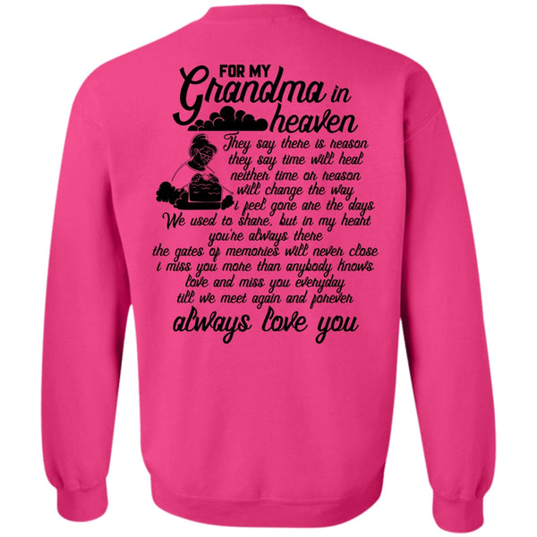 I Love Grandma T Shirt, For My Grandma In Heaven Sweatshirt