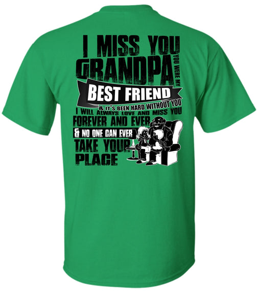 I Miss You Grandpa T Shirt, I Love Grandpa T Shirt