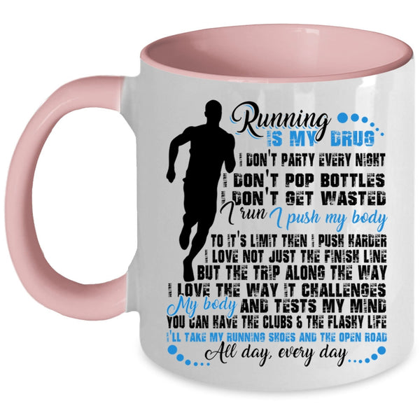 Funny Gift For Runners Coffee Mug, I Love Running Accent Mug