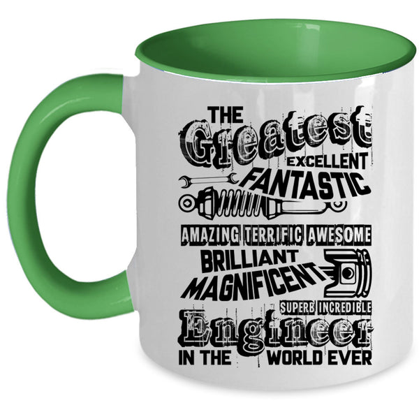 Funny Coffee Mug, Awesome Engineer In The World Ever Accent Mug